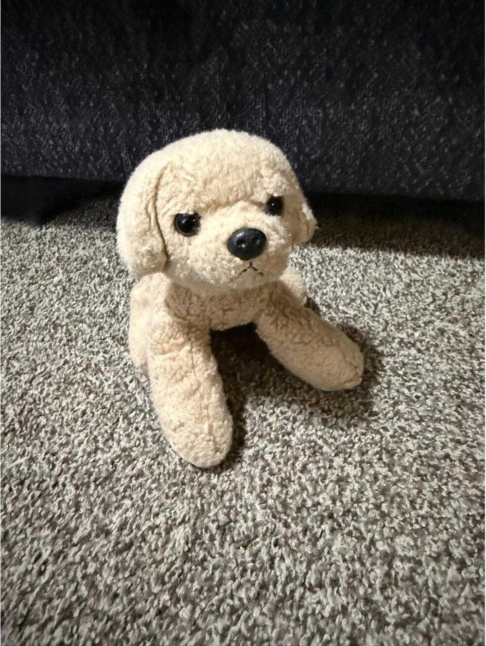 Aurora Cream and Tan Dog Stuffed-animal